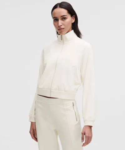 Lululemon Softstreme Pique Track Jacket In White
