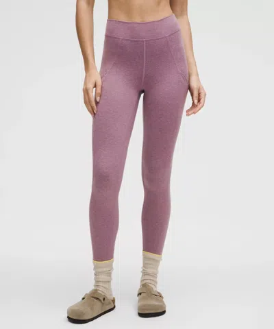Lululemon Softy Suedey High-rise Leggings 25" In Pink
