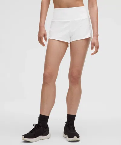 Lululemon Speed Up High-rise Lined Shorts 2.5" In White