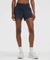 Lululemon Speed Up High-rise Lined Short 4" In True Navy