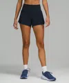 Lululemon Speed Up High-rise Lined Shorts 4" In True Navy