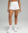 Lululemon Speed Up High-rise Lined Shorts 4" In White
