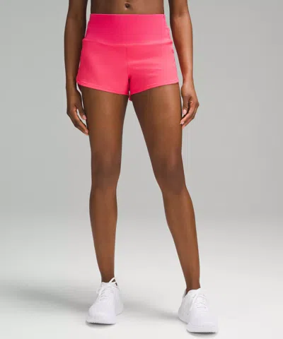 Lululemon Speed Up High-rise Lined Shorts 2.5" In Pink