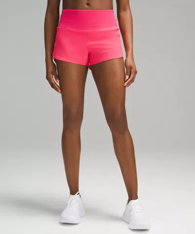 Lululemon Speed Up High-rise Lined Shorts 2.5" In Sonic Pink
