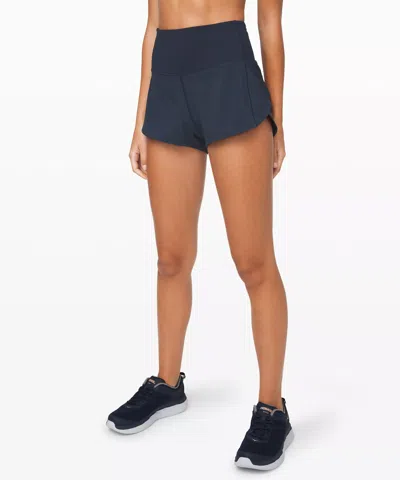 Lululemon Speed Up High-rise Lined Shorts 2.5" In Blue
