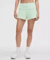 Lululemon Speed Up High-rise Lined Shorts 4" In Green