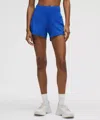 Lululemon Speed Up High-rise Lined Short 4" In Blue