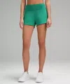 Lululemon Speed Up High-rise Lined Shorts 4" In Green