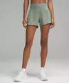 Lululemon Speed Up High-rise Lined Shorts 4" In Green