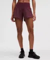 Lululemon Speed Up High-rise Lined Shorts 4" In Brown