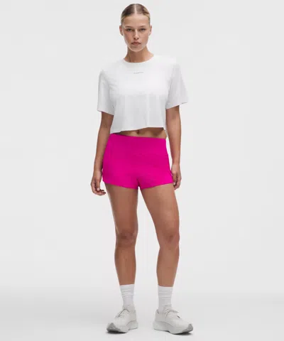 Lululemon Speed Up High-rise Short 2.5" In Pink