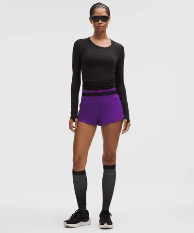 Lululemon Speed Up High-rise Short 2.5" In Purple