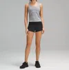 Lululemon Speed Up Low Rise Short In Black In Black