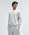 Lululemon Steady State Cotton-blend Jersey Sweatshirt In Gray