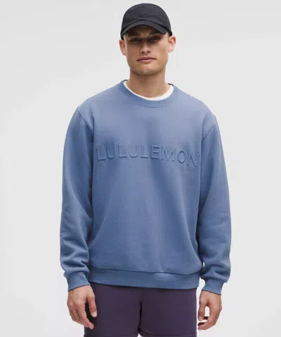Lululemon Steady State Crew Wordmark In Blue