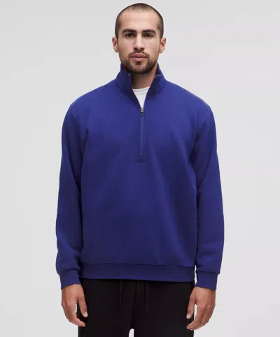 Lululemon Steady State Half Zip In Blue