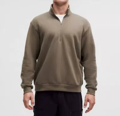 Lululemon Steady State Half Zip Sweater In Nomad In Beige