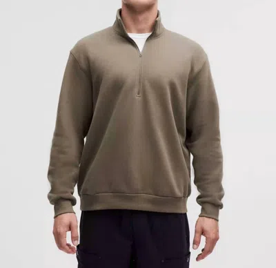 Lululemon Steady State Half Zip Sweater In Nomad In Gray