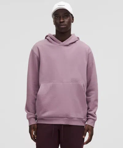 Lululemon Steady State Cotton-blend Jersey Hoodie In Purple