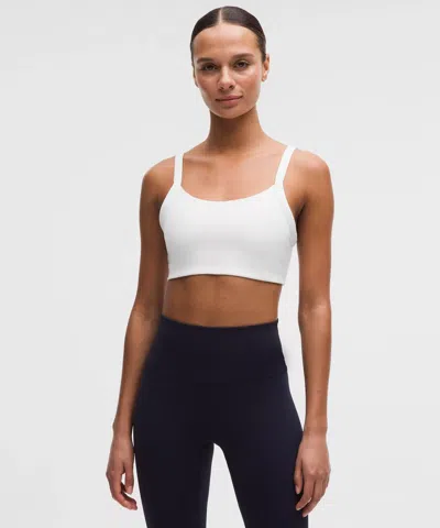Lululemon Straight-strap Sports Bra In White