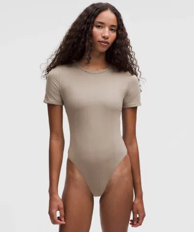 Lululemon Stretch Cotton Ribbed Short-sleeve Bodysuit