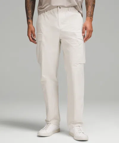 Lululemon Stretch Cotton Versatwill Relaxed-fit Cargo Pants In White