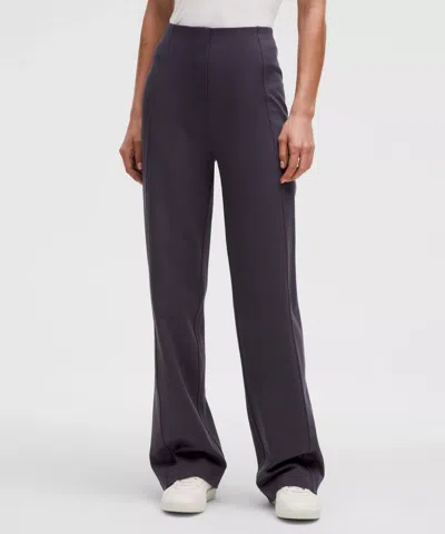 Lululemon Stretch Knit Straight-leg Pull-on Pants In Black