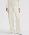 Lululemon Stretch Knit Straight-leg Pull-on Pants In White