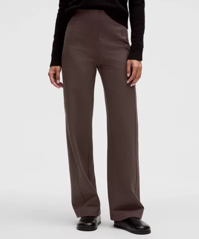 Lululemon Stretch Knit Straight-leg Pull-on Pants In Purple