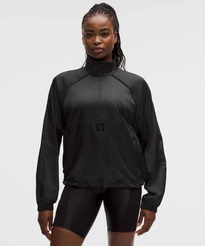 Lululemon Stretch-satin Flocked Training Jacket
