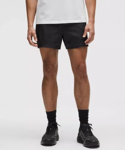 Lululemon Stretch Satin Nylon Short 5" In Black