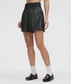 Lululemon Stretch Satin Nylon Super-high-rise Short 5" In Black