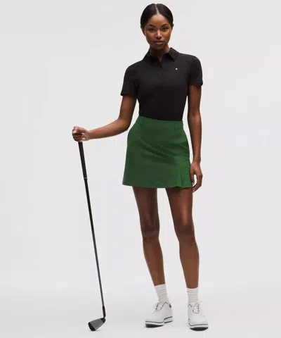 Lululemon Stretch Twill Front Pleat Golf Skirt In Green