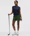 Lululemon Stretch Twill Golf Short 5" In Green