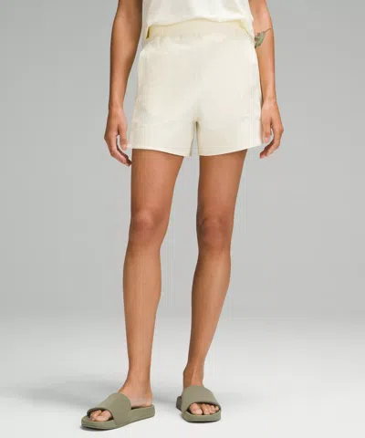 Lululemon Stretch Woven Relaxed-fit High-rise Shorts 4" In White