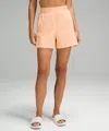 Lululemon Stretch Woven Relaxed-fit High-rise Short 4" In Neutral
