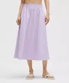 Lululemon Stretch Woven Ruffle-waist Midi Skirt