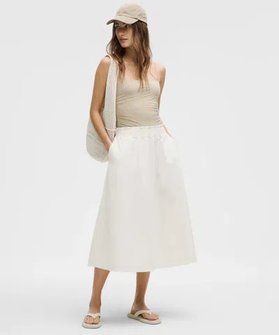 Lululemon Stretch Woven Ruffle-waist Midi Skirt