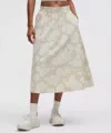 Lululemon Stretch Woven Ruffle-waist Midi Skirt