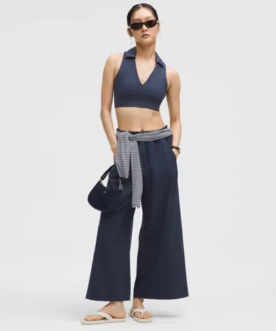Lululemon Stretch Woven Ruffle-waist Wide-leg Cropped Pants