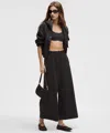 Lululemon Stretch Woven Ruffle-waist Wide-leg Cropped Pants