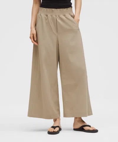 Lululemon Stretch Woven Ruffle-waist Wide-leg Cropped Pants