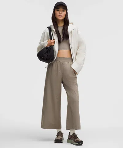 Lululemon Stretch Woven Ruffle-waist Wide-leg Cropped Pant