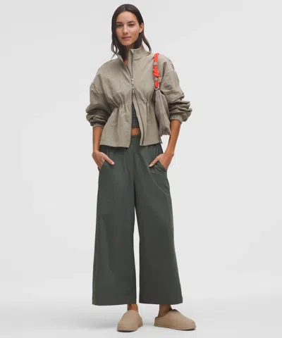 Lululemon Stretch Woven Ruffle-waist Wide-leg Cropped Pant