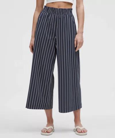 Lululemon Stretch Woven Ruffle-waist Wide-leg Cropped Pants