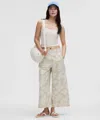 Lululemon Stretch Woven Ruffle-waist Wide-leg Cropped Pants