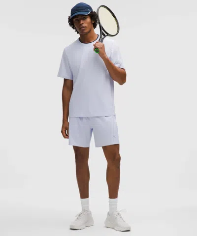Lululemon Striped Mesh Tennis Short 7"