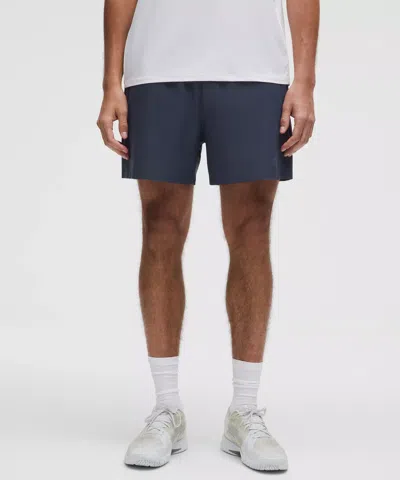 Lululemon Striped Mesh Tennis Shorts 5" In Blue