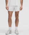 Lululemon Striped Mesh Tennis Shorts 5" In White