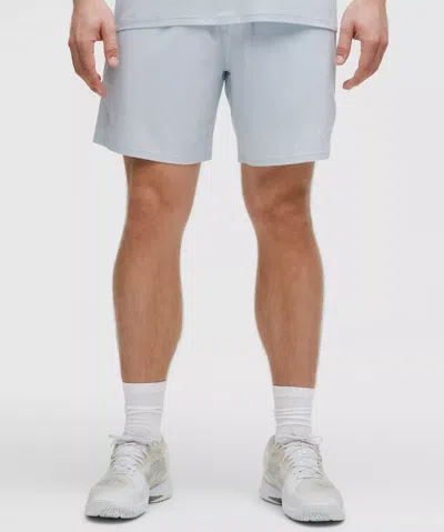 Lululemon Striped Mesh Tennis Short 7" In Blue